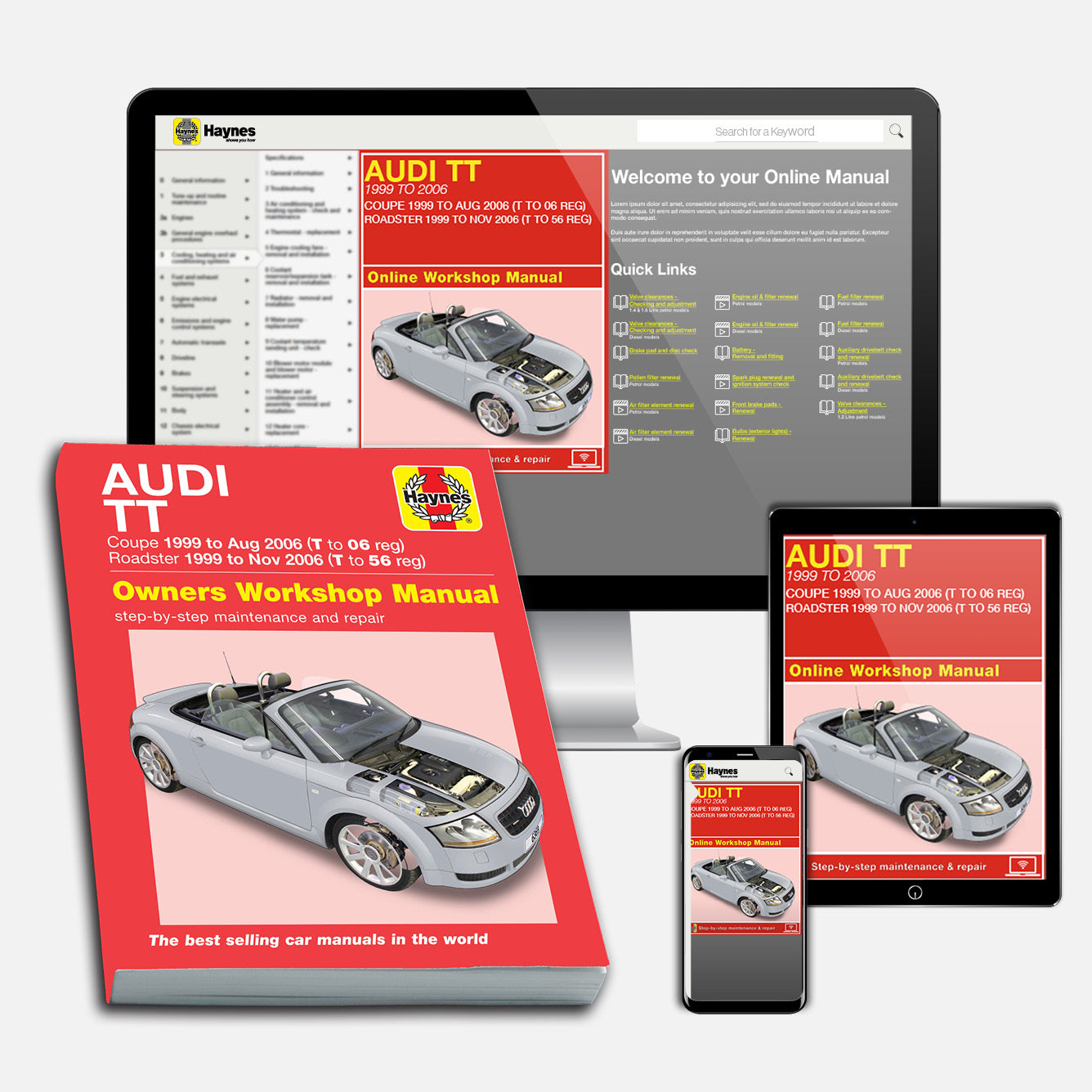 Audi TT (1999-2006) T to 56 Haynes Repair Manual – Haynes Manuals