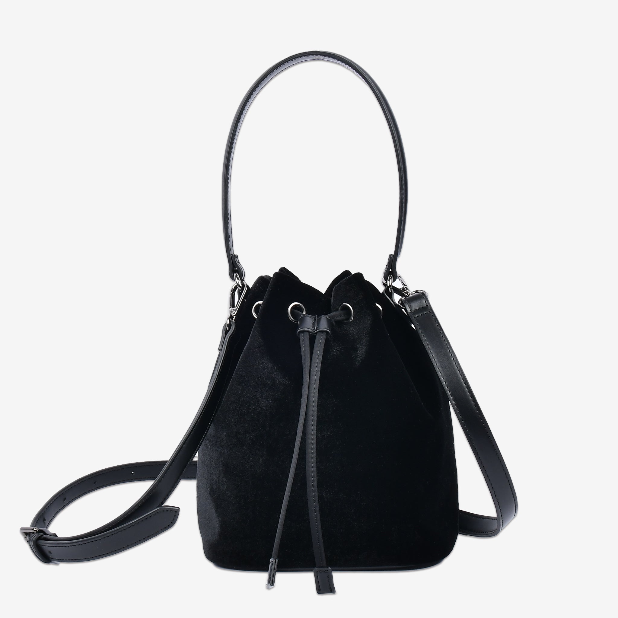 ベロア】Drawstring Bag-巾着バッグ (S・M)