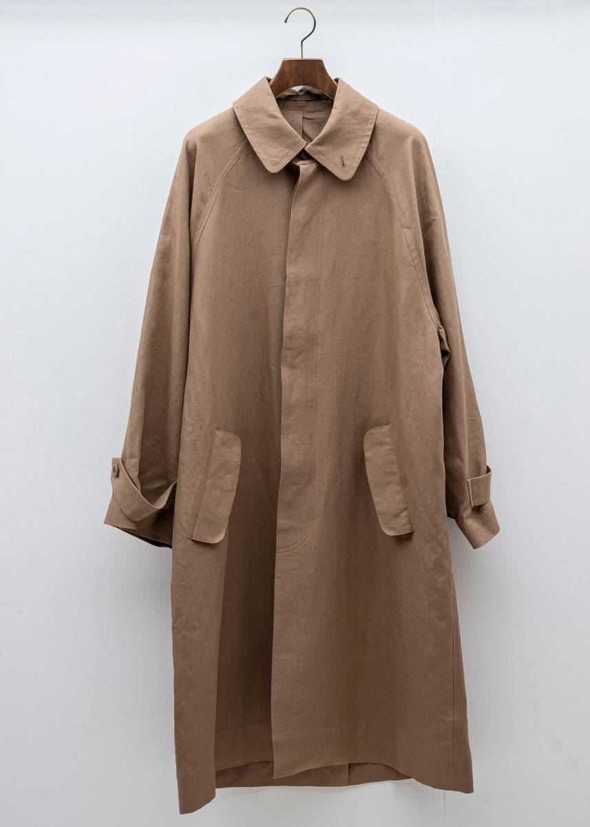 HED MAYNER / TRENCH COAT / CINNAMON LINEN – VISION OF FASHION