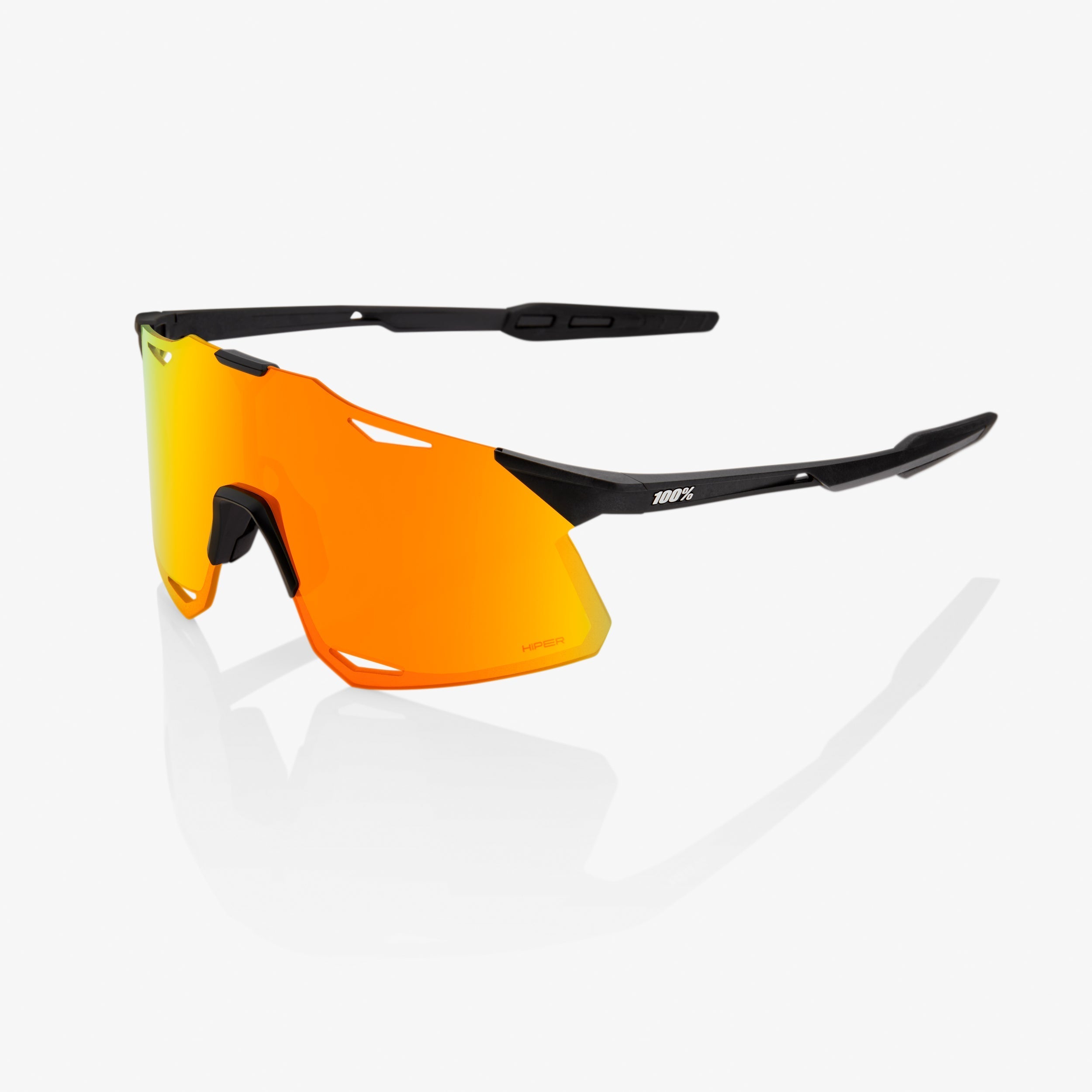 HYPERCRAFT - Matte Black - HiPER Red Multilayer Mirror Lens – 100%