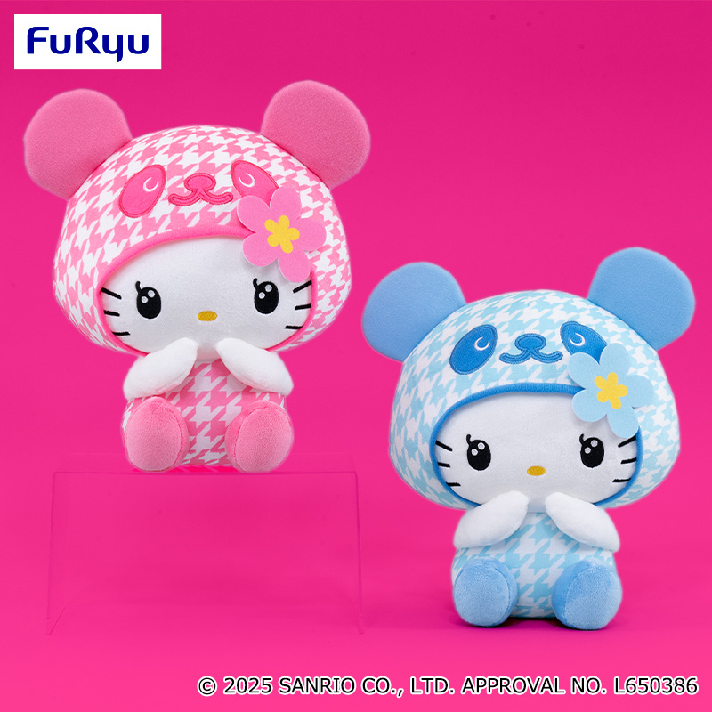 ハローキティ 新選組ぬいぐるみ 旗付き ハローキティ 新選組ぬいぐるみ