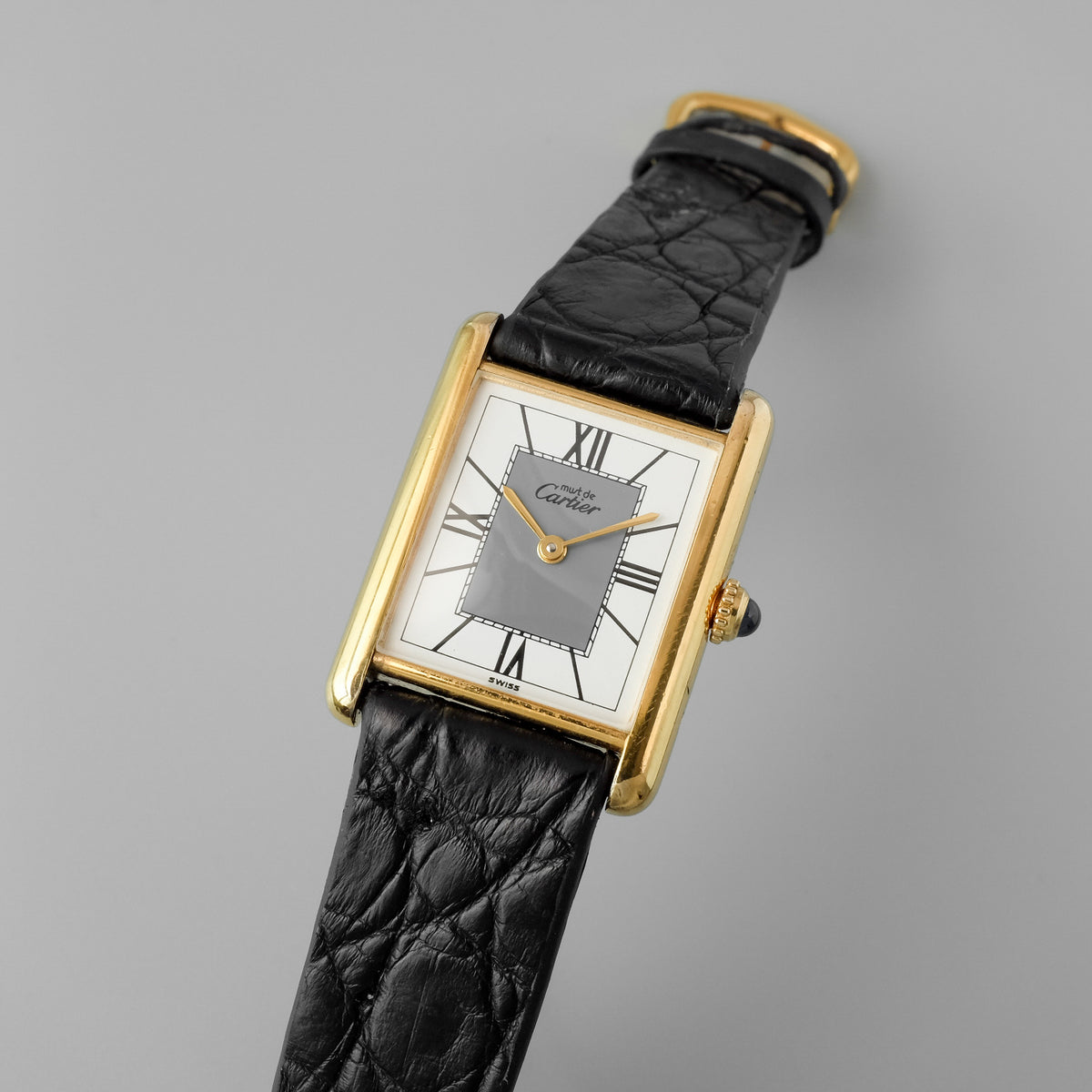 Must de Cartier Tank 590005 Circa 1990 (Original Buckle and