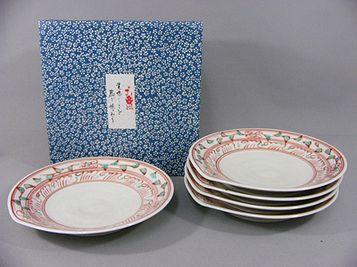 有田焼 与山窯 安南赤絵和皿揃 【器道楽】