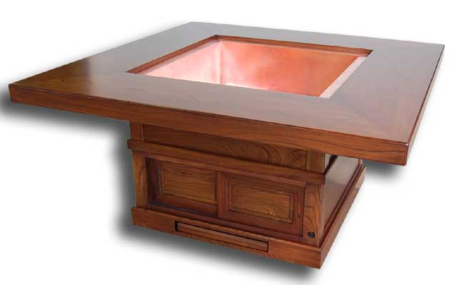 座卓兼用囲炉裏テーブル 欅