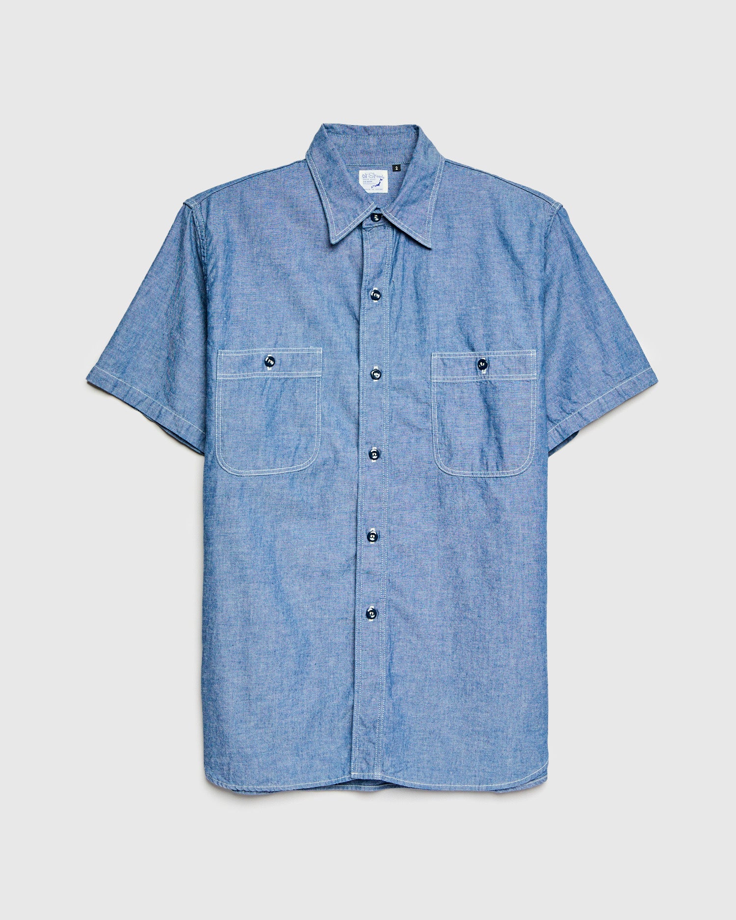 Vintage Fit SS Chambray Work Shirt in Indigo – Blue Owl Workshop