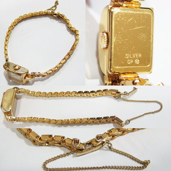 電池交換済 アガット agete レディース腕時計 ゴールド金具 クオーツ