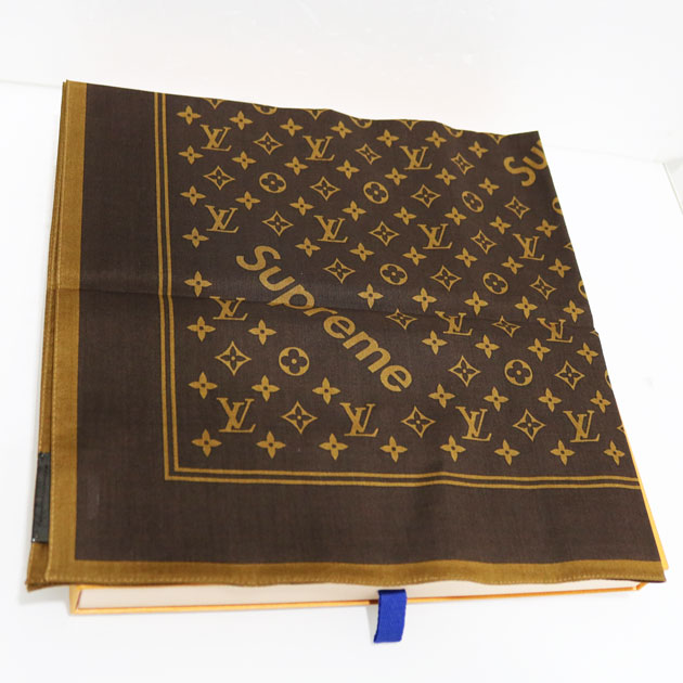 新品 ルイヴィトン Supreme シュプリーム バンダナ スカーフ MP1889