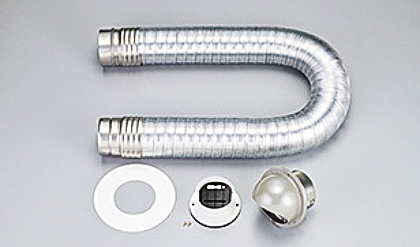 パイプフード付／リンナイ｜乾太くん屋外排湿部材 ダンパー付排湿管