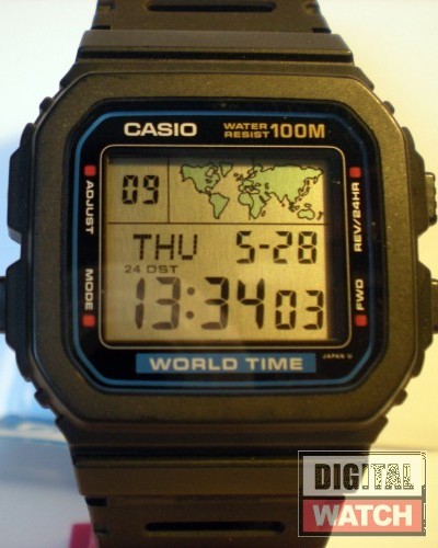 CASIO - W-520U - WorldTime - Vintage Digital Watch - Digital-Watch.com