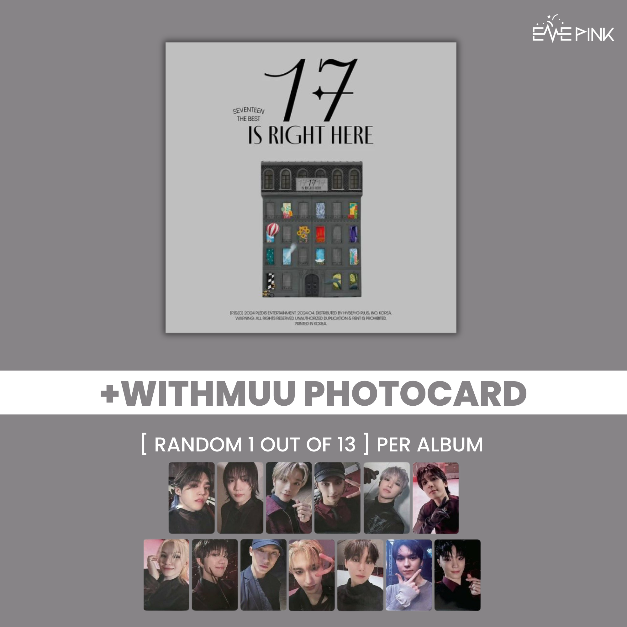 SEVENTEEN (세븐틴) BEST ALBUM - [17 IS RIGHT HERE] (+EXCLUSIVE