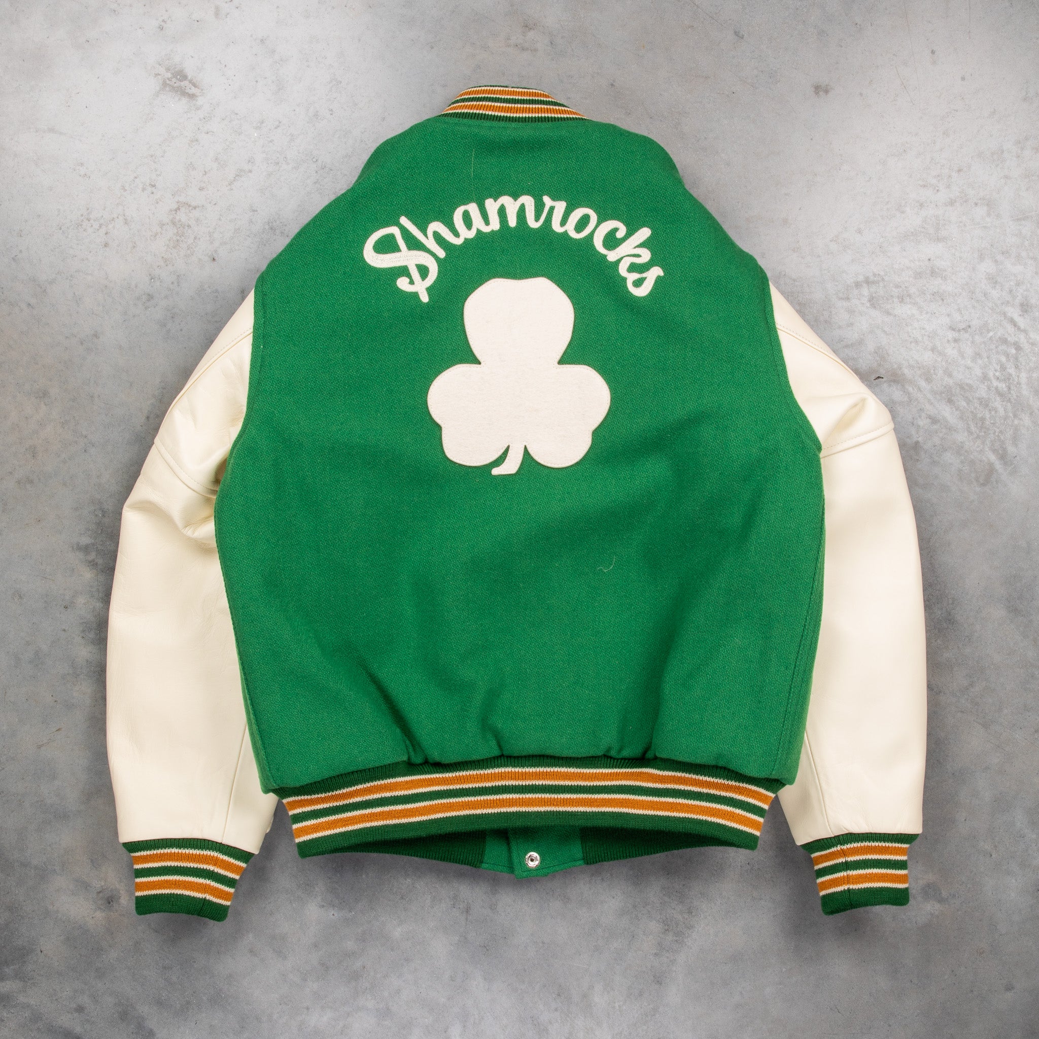 The Real McCoy's Wool Varsity Jacket Shamrocks – Frans Boone Store