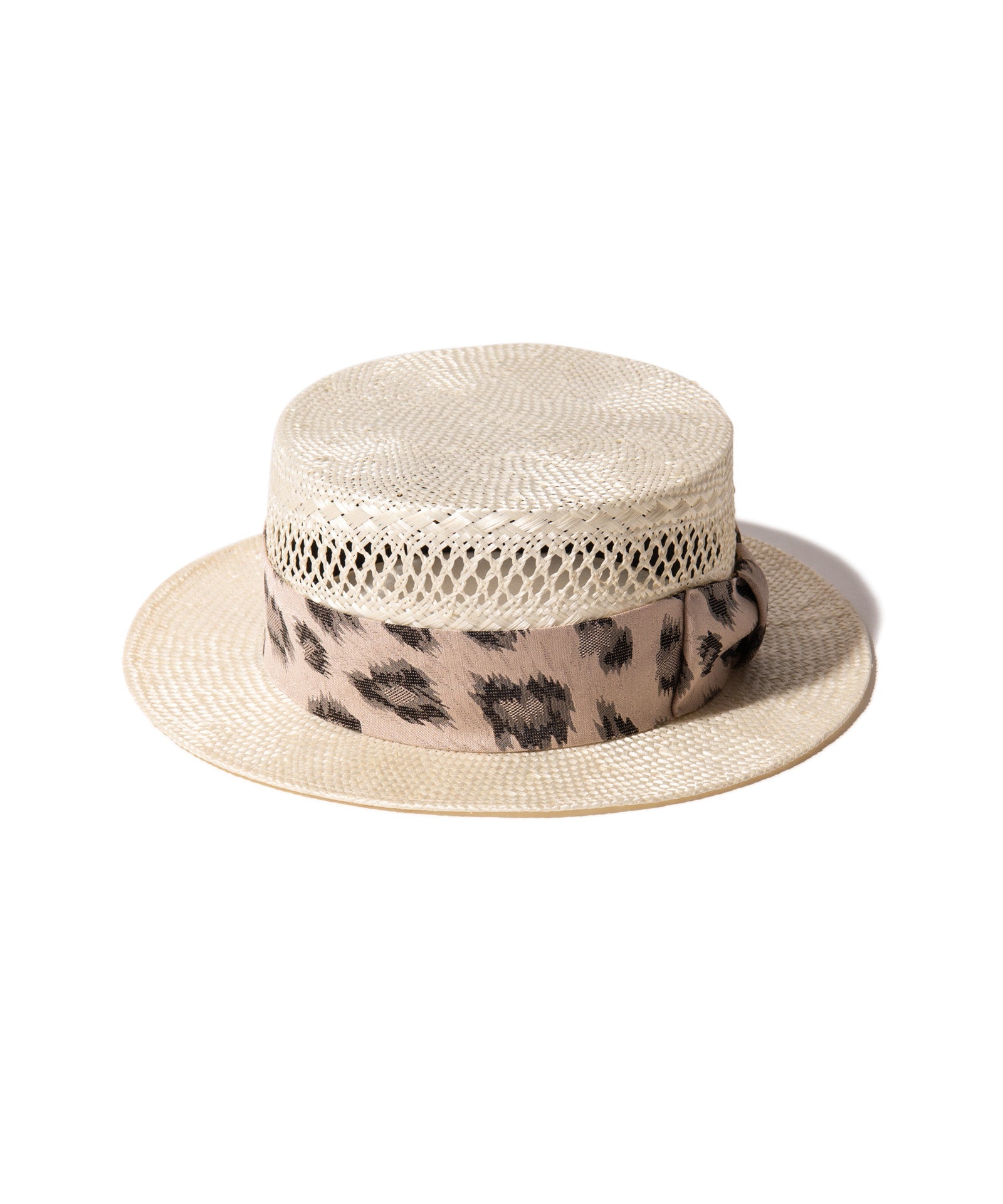 GB0225/CP04 : Openwork Boater Hat / オープンワークボーターハット