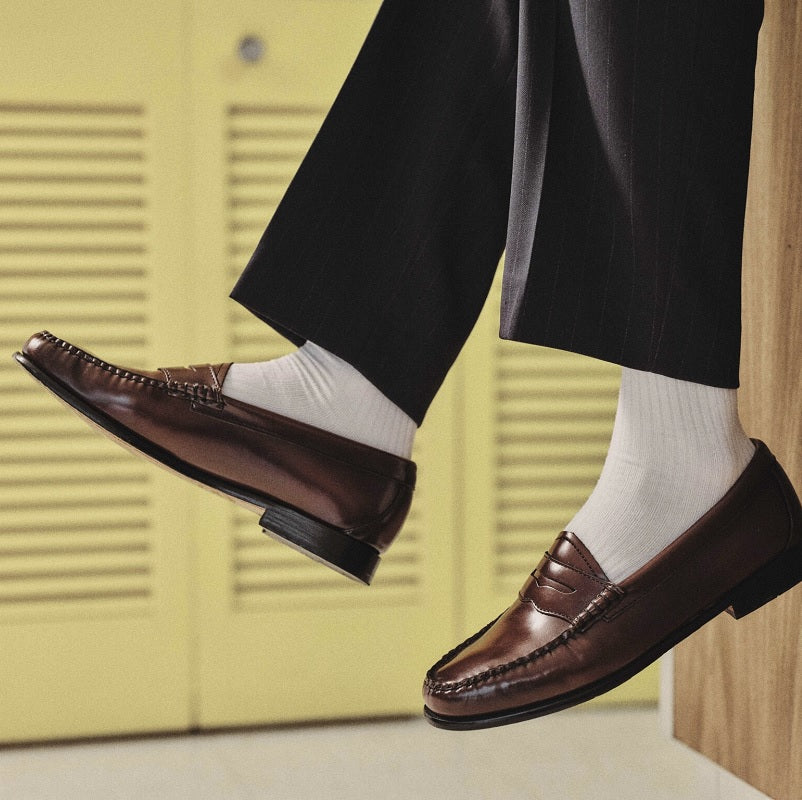 ローファー | 11010H LARSON / MID BROWN (LEATHER SOLE) - G.H.BASS