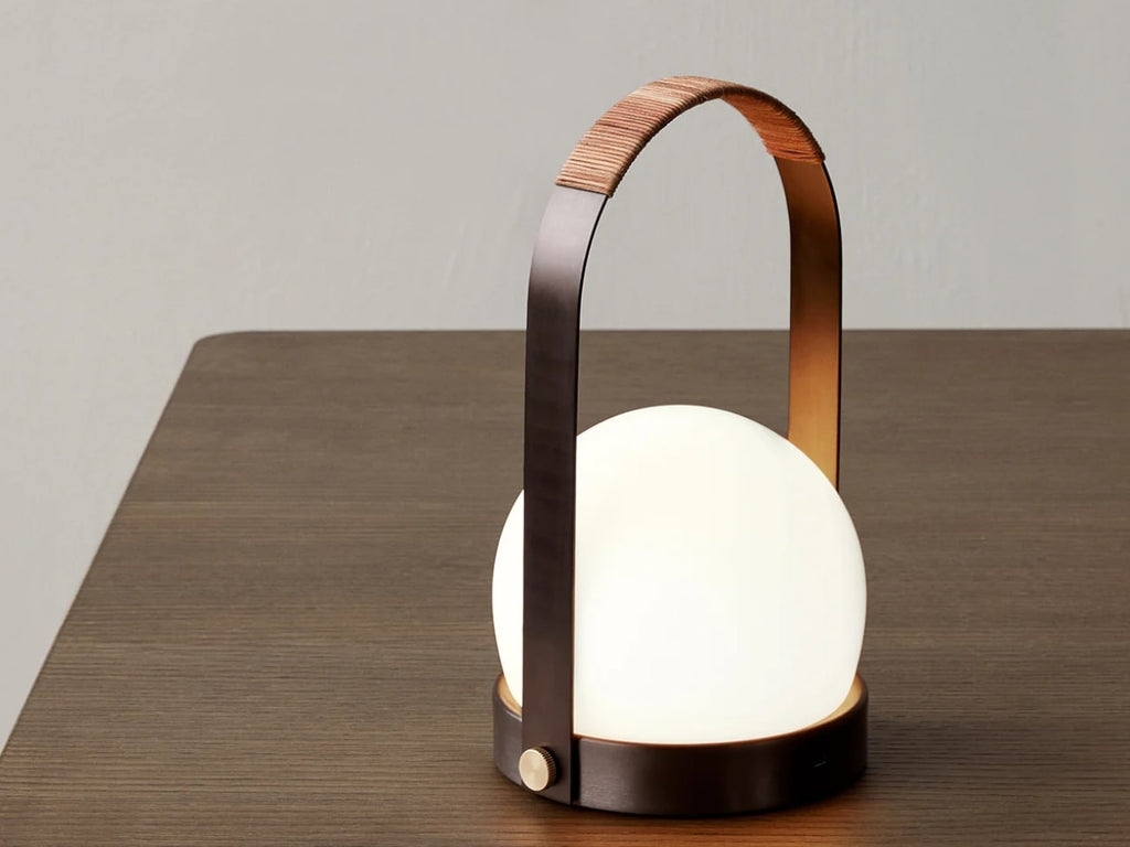 Carrie LED Lamp Brass Leather | キャリーLEDランプ ブラスレザー by