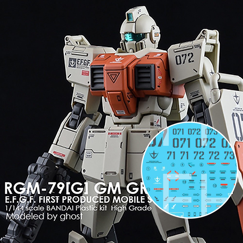 G-REWORK Decal H202 HGUC GM Ground Type – Gundam Planet