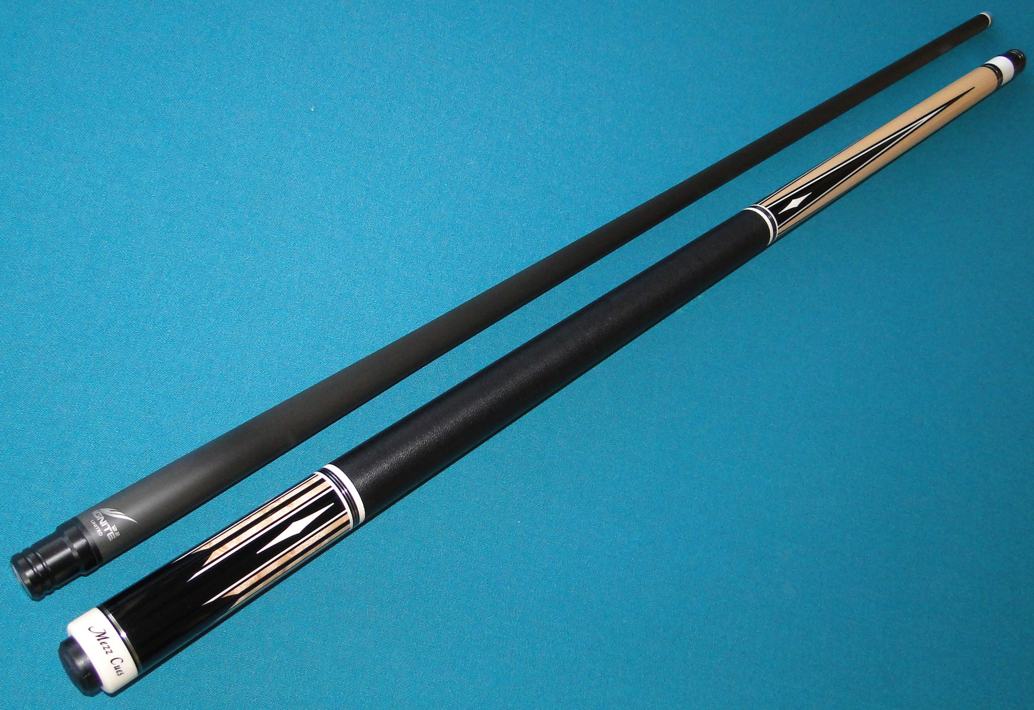 Mezz and Exceed cues with Ignite shaft