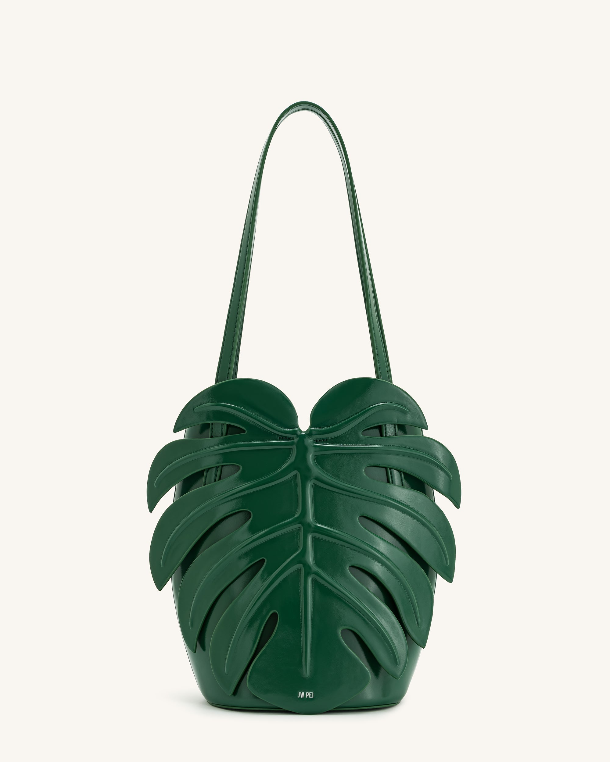 Cecelia Leaf Shape Shoulder Bag - Green | JW PEI