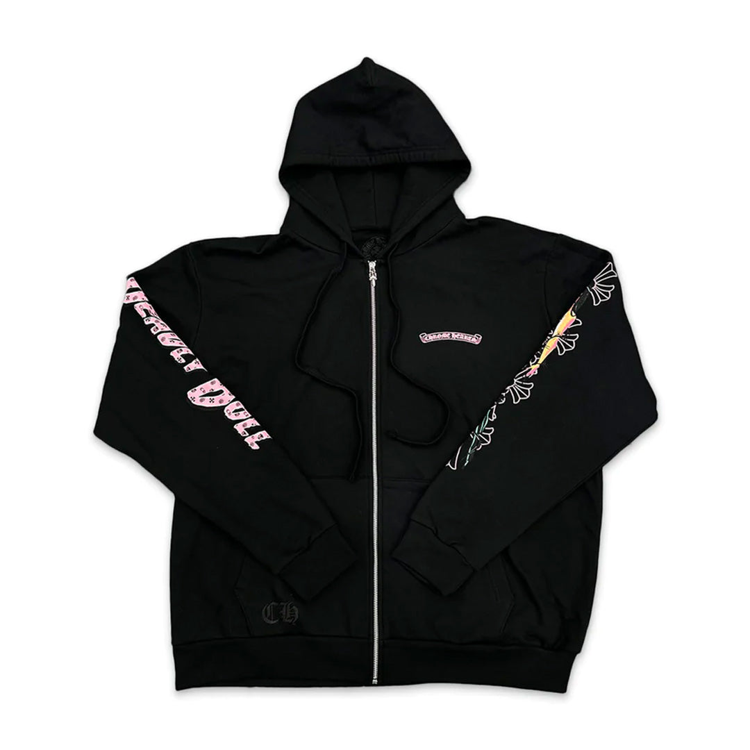 Chrome Hearts x Deadly Doll Zip Up Hoodie Black | Kenshi