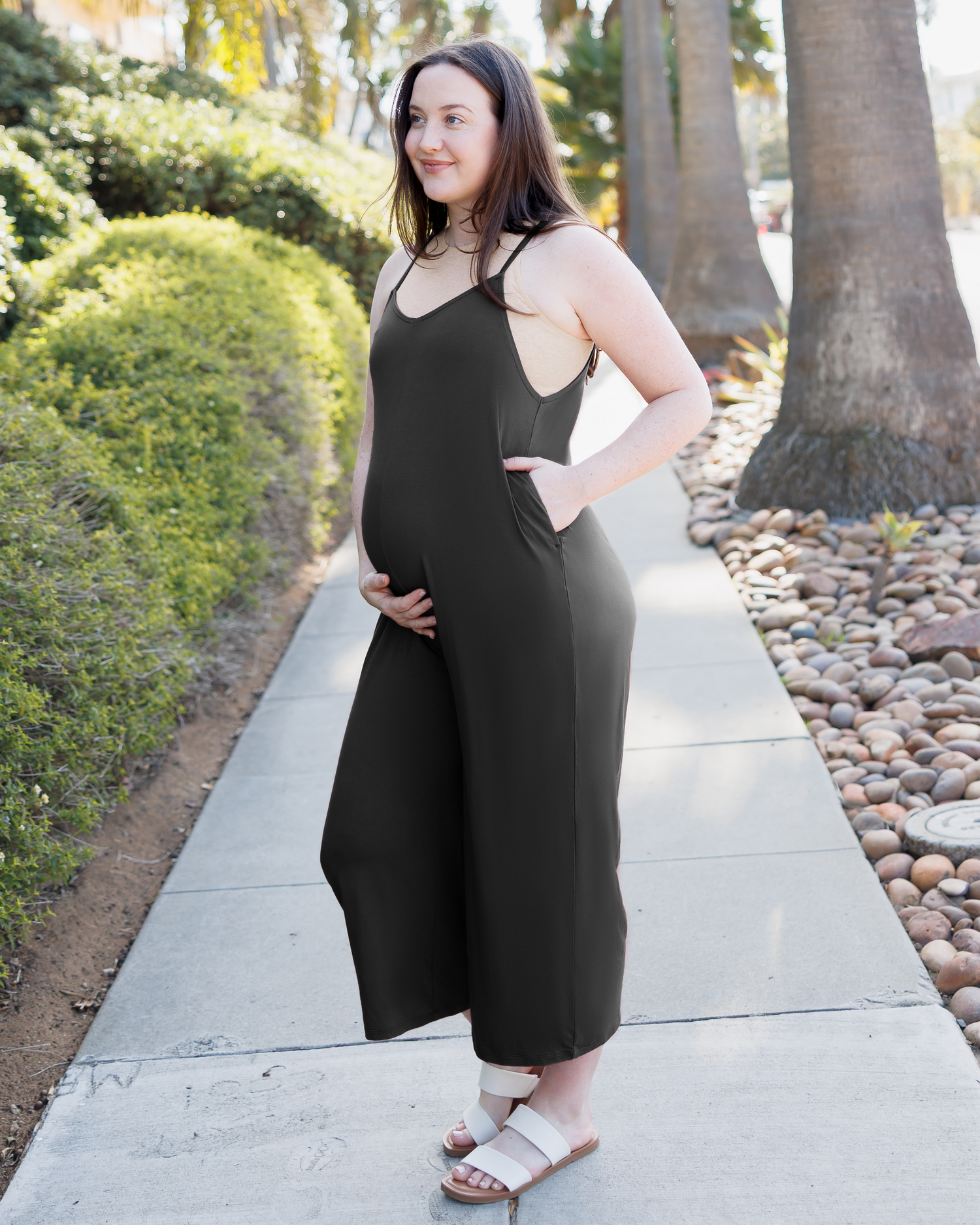 Charlie Maternity & Nursing Romper | Black - Kindred Bravely