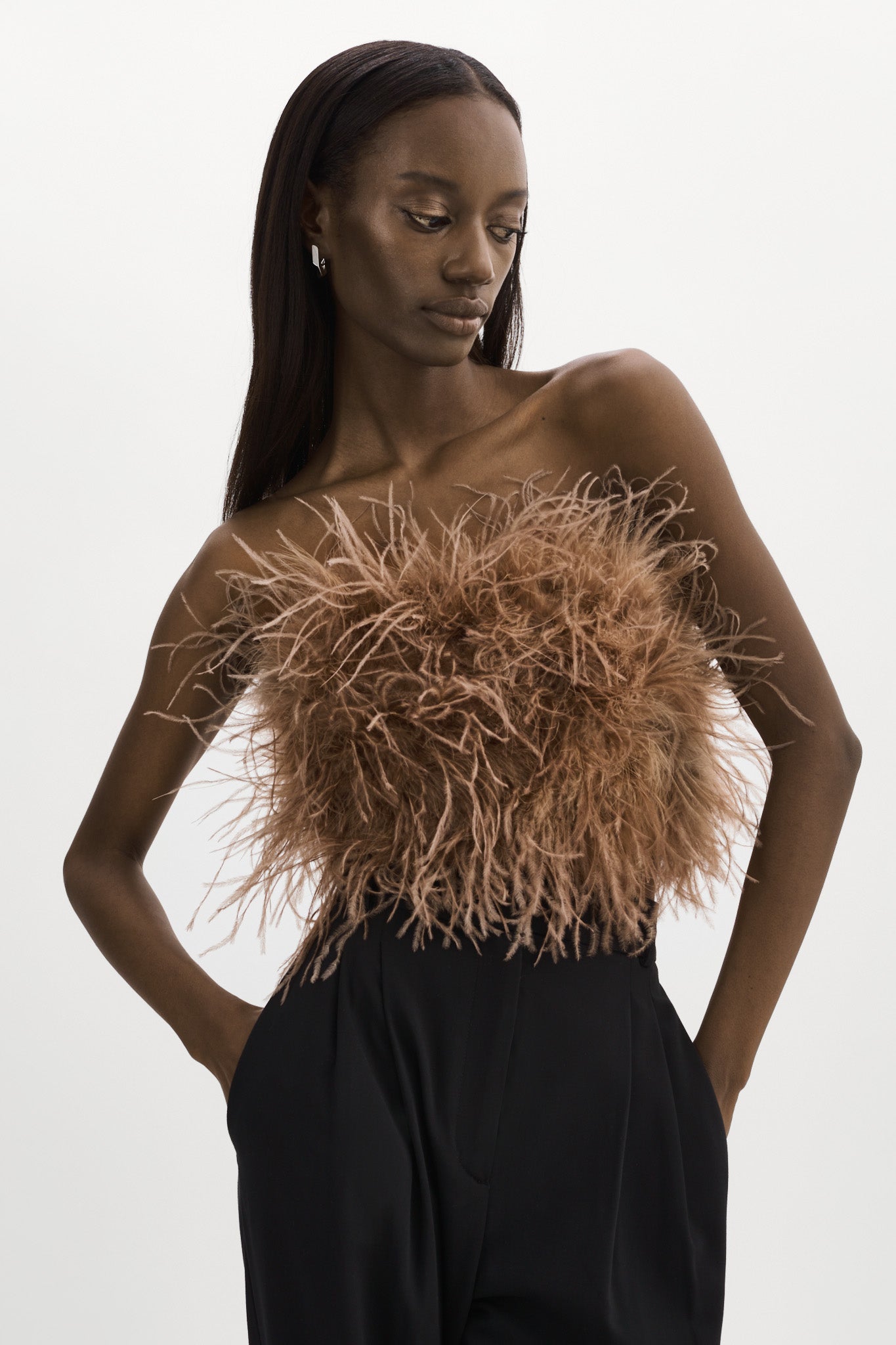 ZAINA | Feather Bustier – LAMARQUE