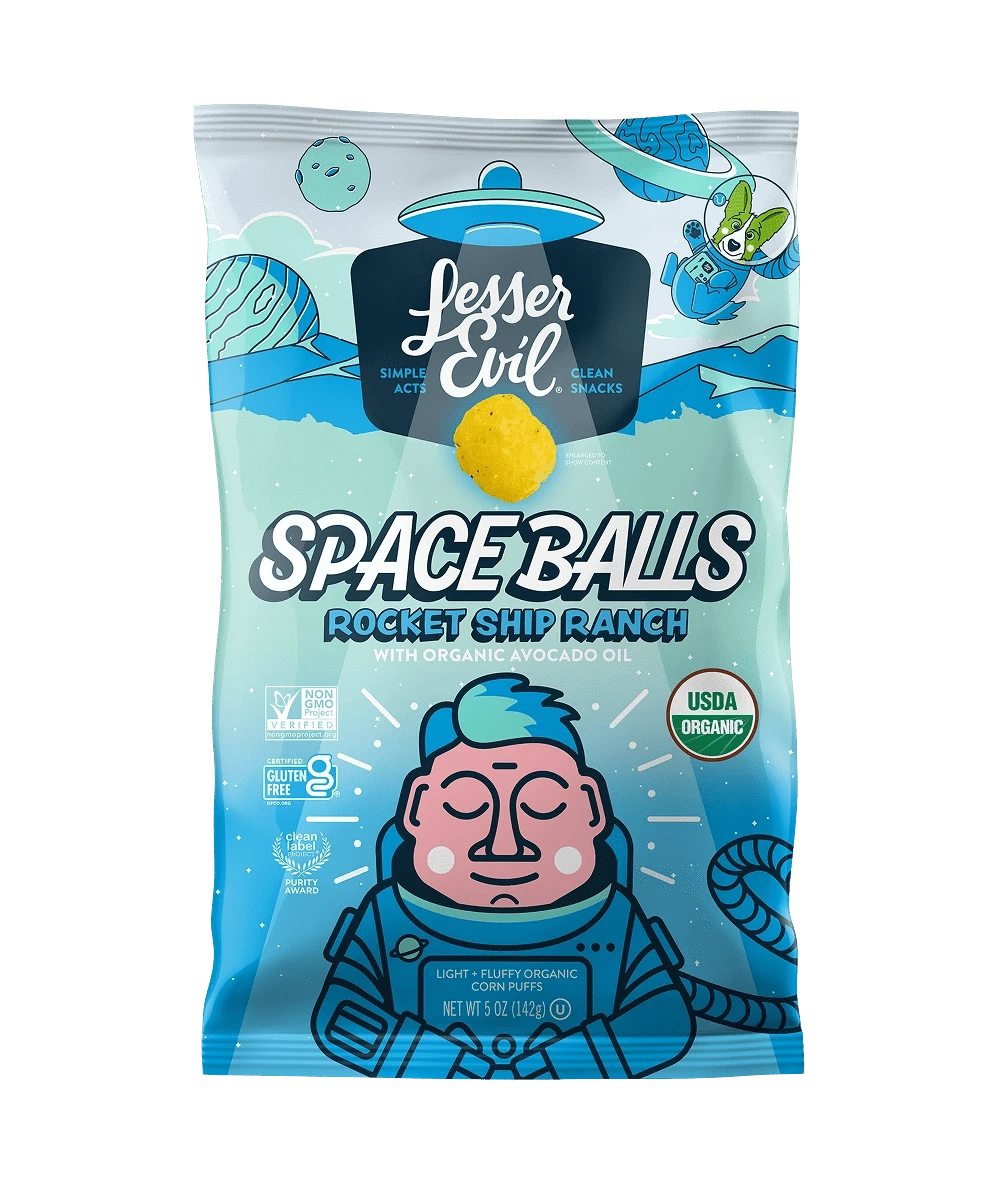 Rocket Ship Ranch Space Balls | LesserEvil | Cheese Balls