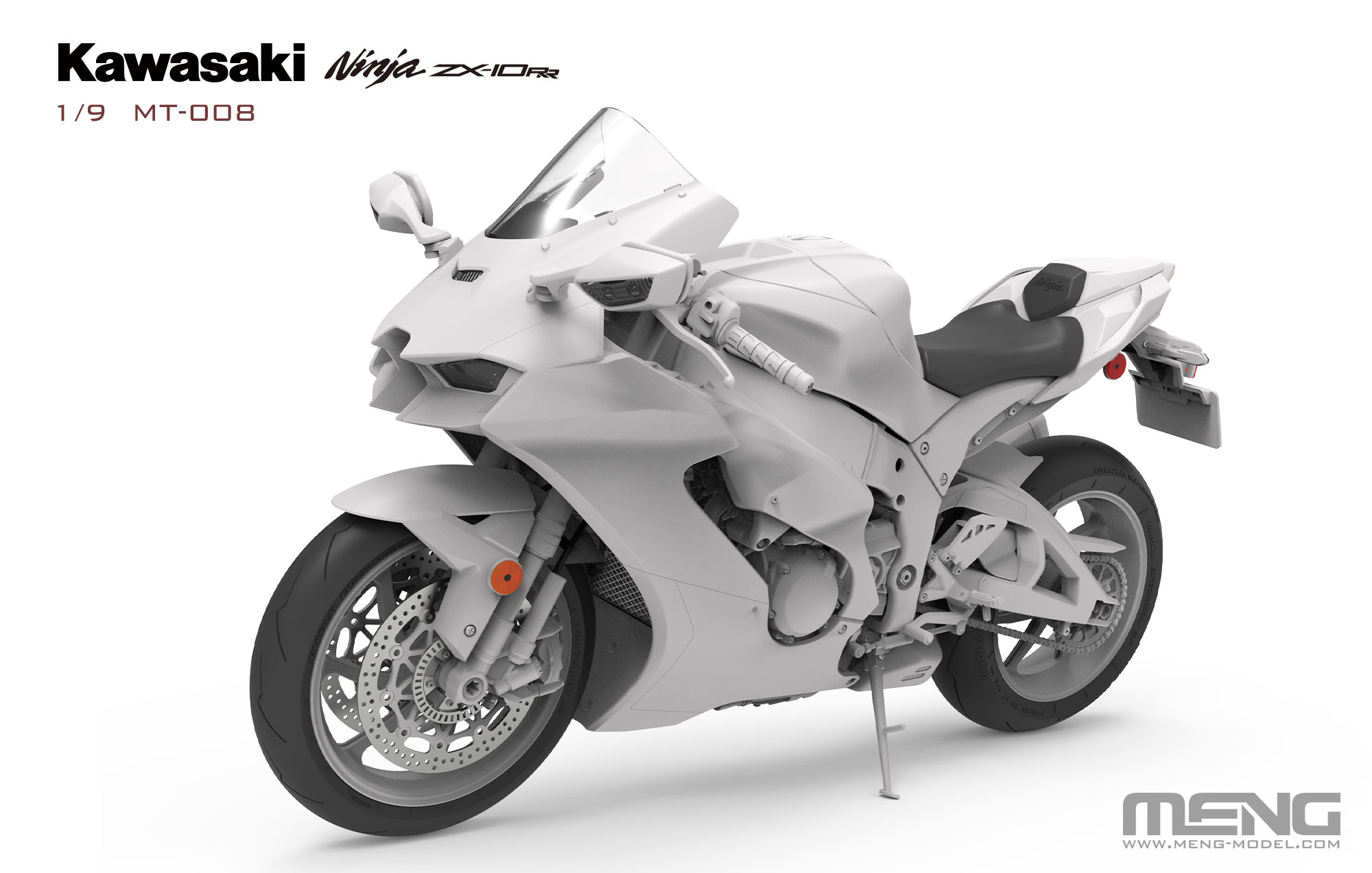 Product News-MENG Announces a New 1/9 Kawasaki Ninja ZX-10RR Model