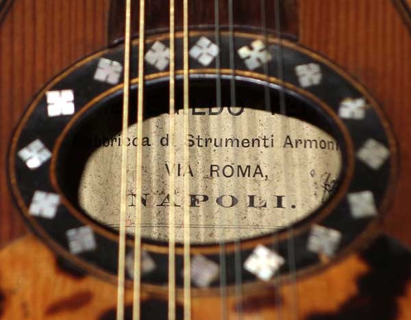 Vintage Piccolo Mandolin by Ermenegildo Ferrari, Napoli, 1900
