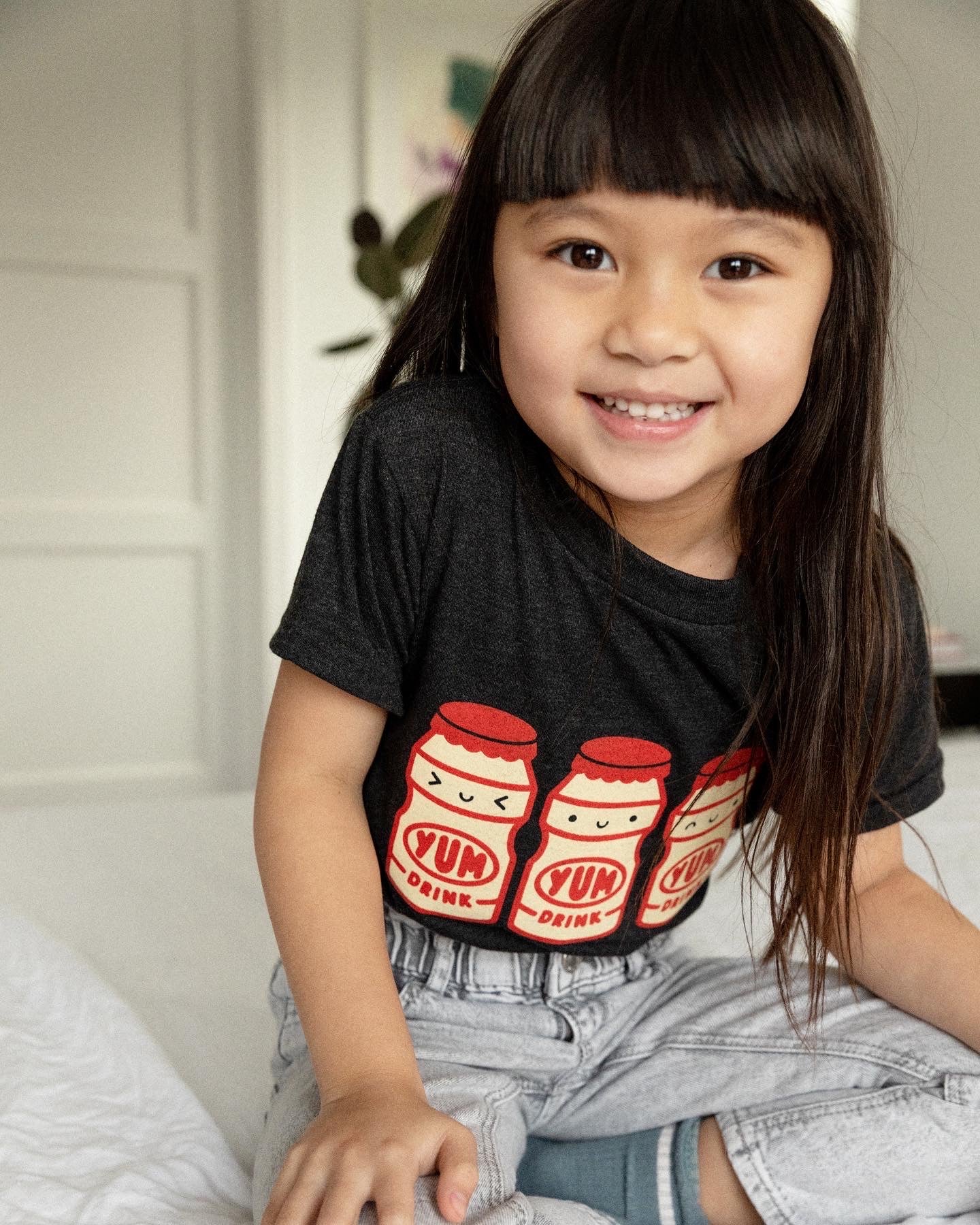 Kawaii Yogurt Drink Baby + Kid + Adult Graphic Tee – Mochi Kids