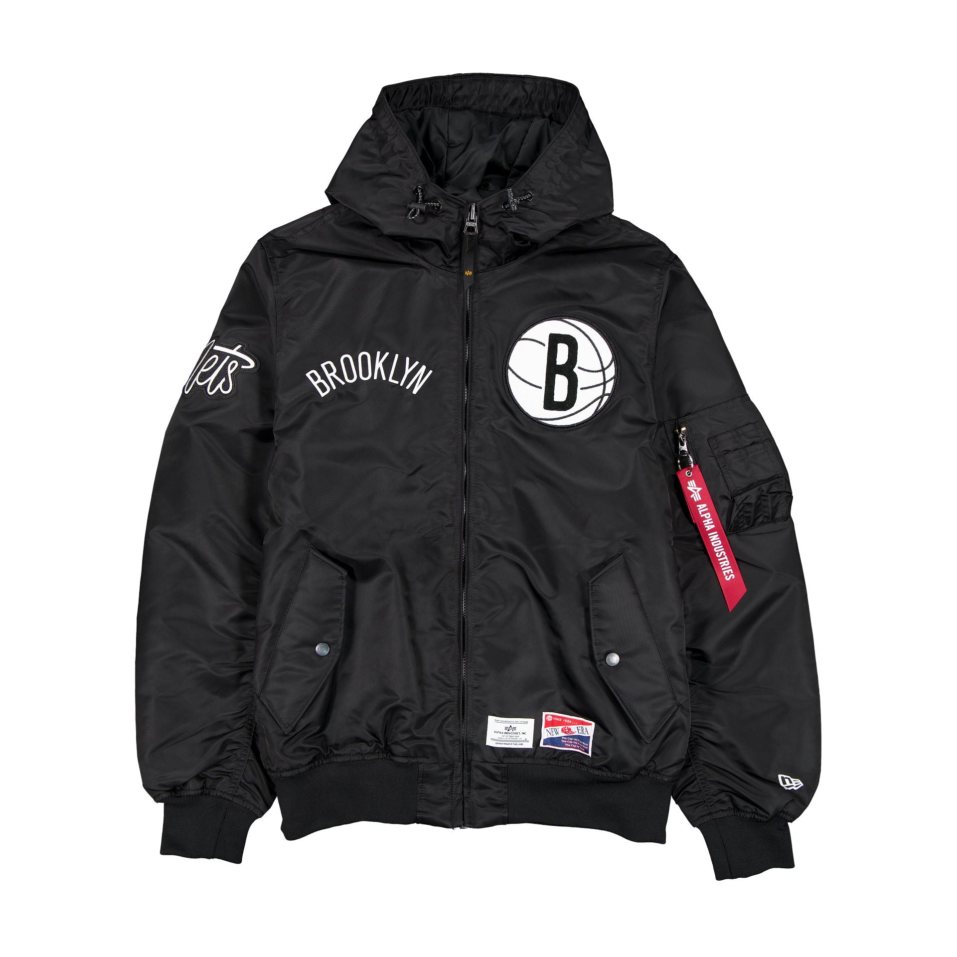 Alpha Industries x Brooklyn Nets L-2B Hooded Bomber Jacket – New