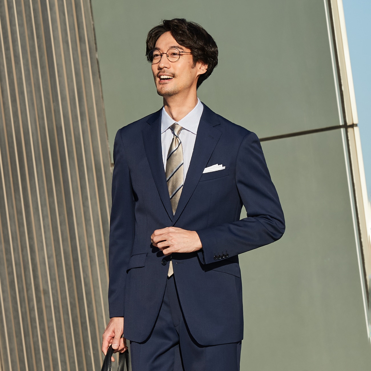 ウールブレンドスーツ 2つボタン|O41_13AA31N31 - ORIHICA 公式通販