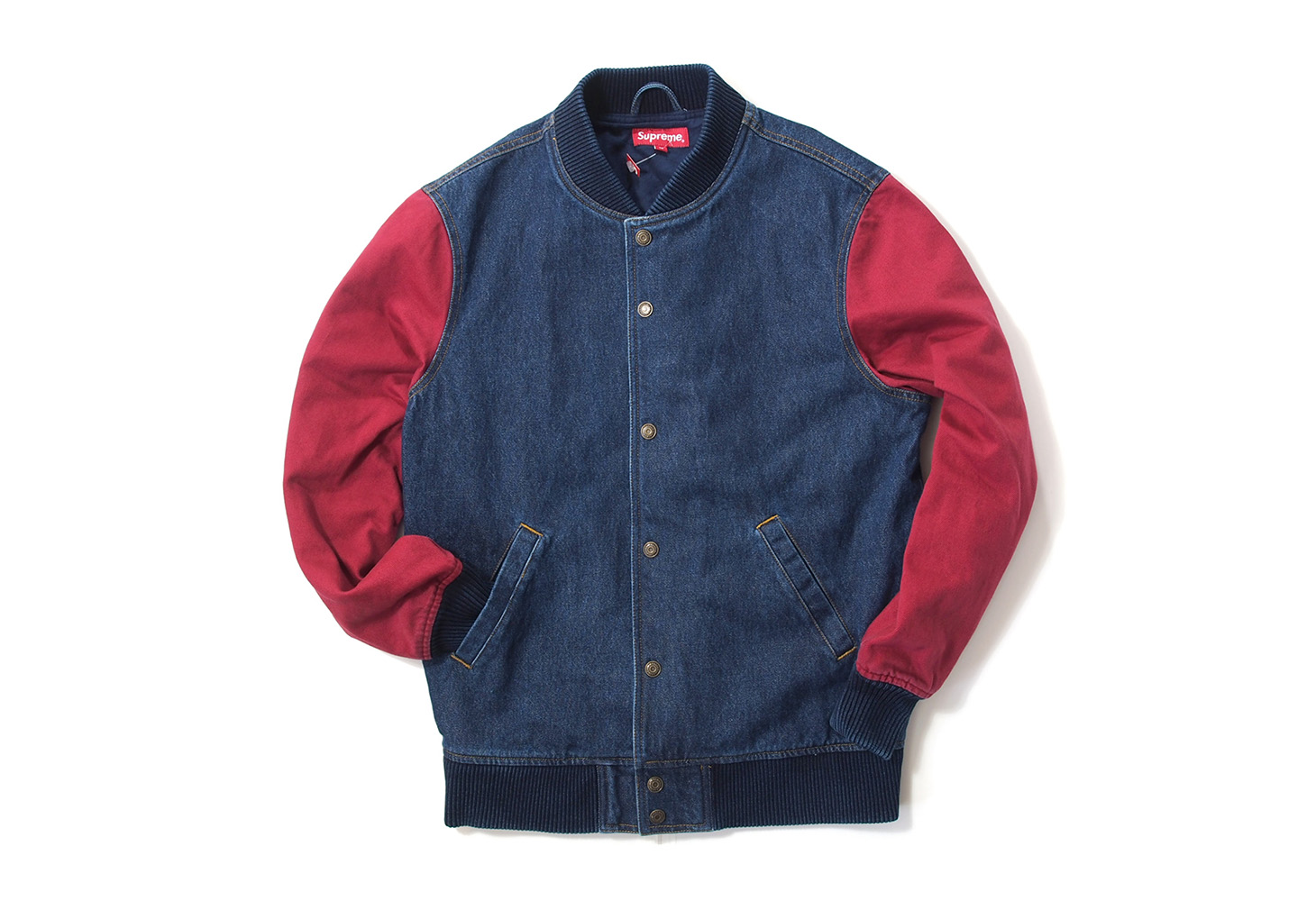 Supreme - Denim Twill Varsity Jacket - ParkSIDER