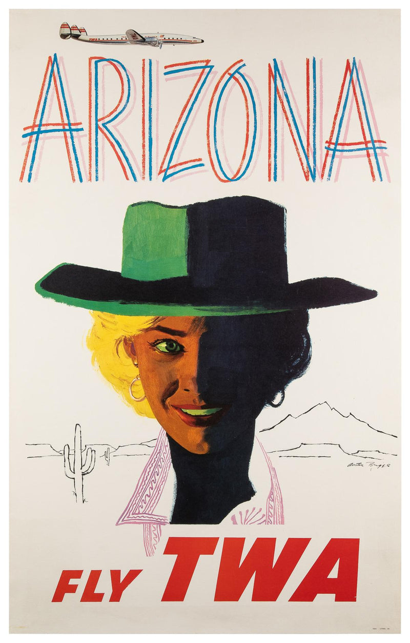 Vintage 1960s TWA Arizona Poster (LARGE) – Porchlight Design Co.
