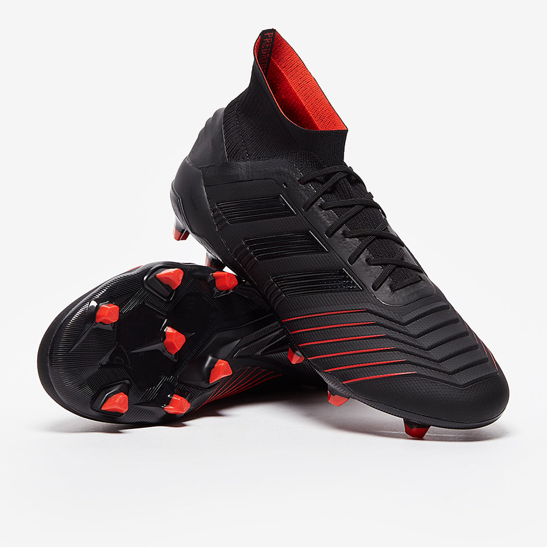 adidas Predator 19.1 FG - Core Black/Active Red - Firm Ground
