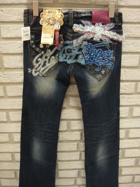 REDPEPPER（レッドペッパー）ブーツカットデニム26インチ（レースデコ