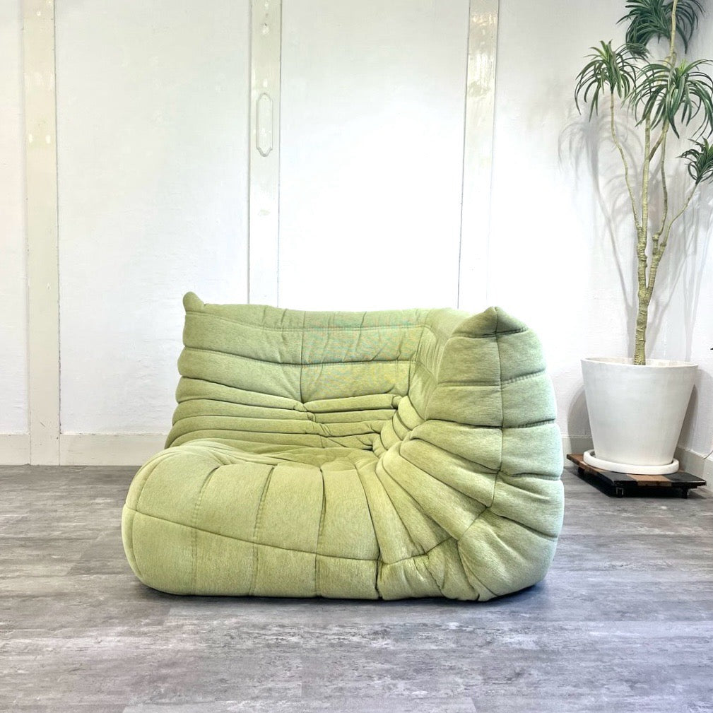 リーン・ロゼ / ligne roset トーゴ コーナーソファ グリーン 中古 床座
