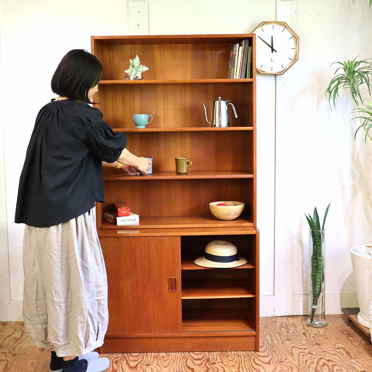 ブックシェルフ Torben B.Nielsen 北欧 チーク材 デンマーク製