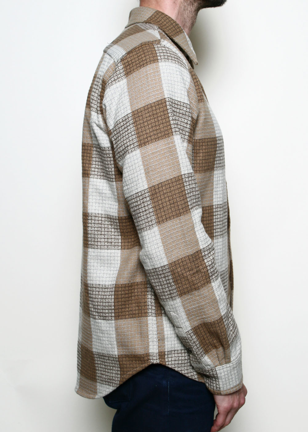 Oxford Shirt // Tan Waffle Plaid – Rogue Territory
