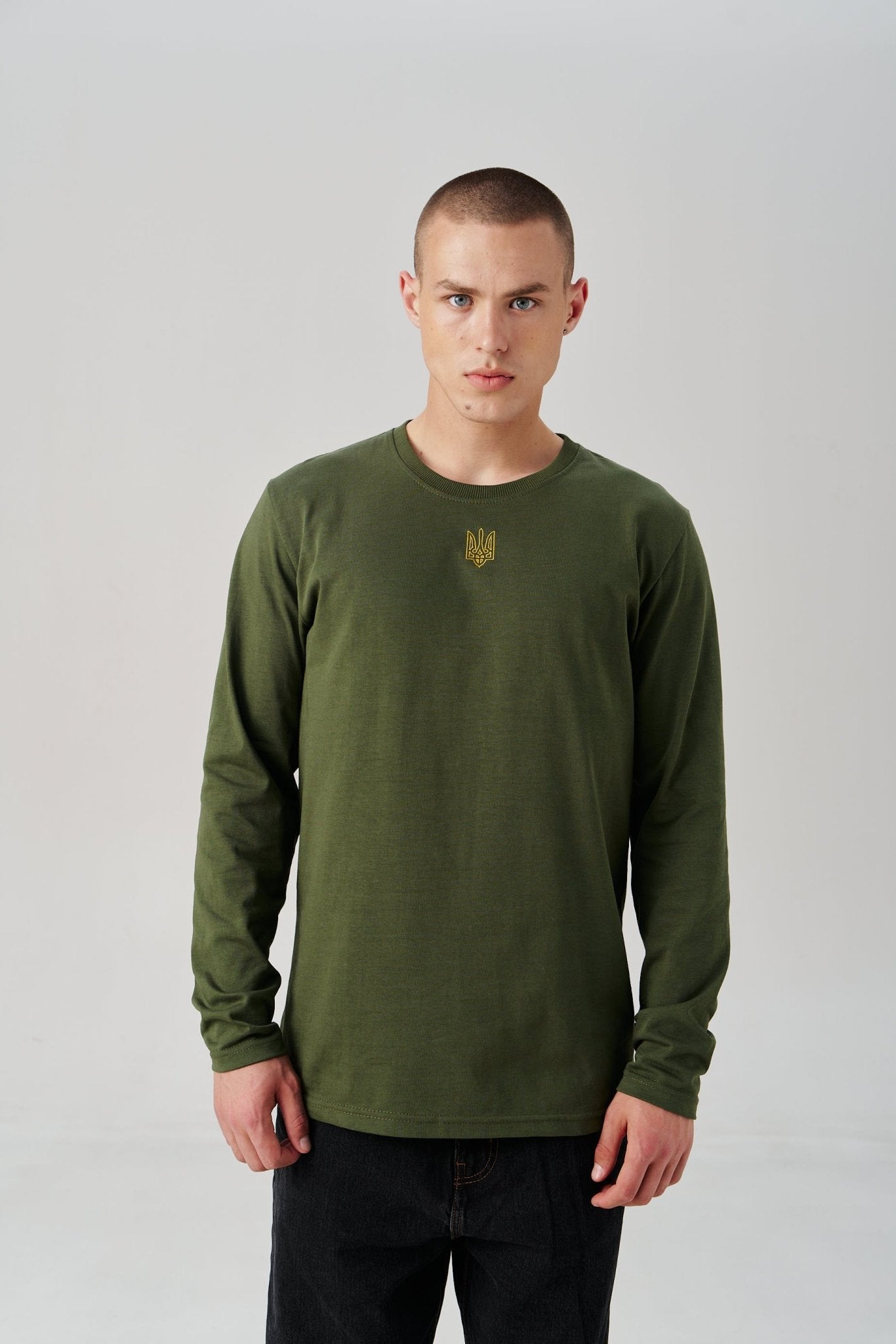 Cotton Embroidered Tryzub Long Sleeve – Saint Javelin