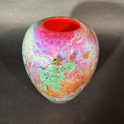 Josh Simpson Conteporary Glass: Inhabited Vase Vintage and Unusual