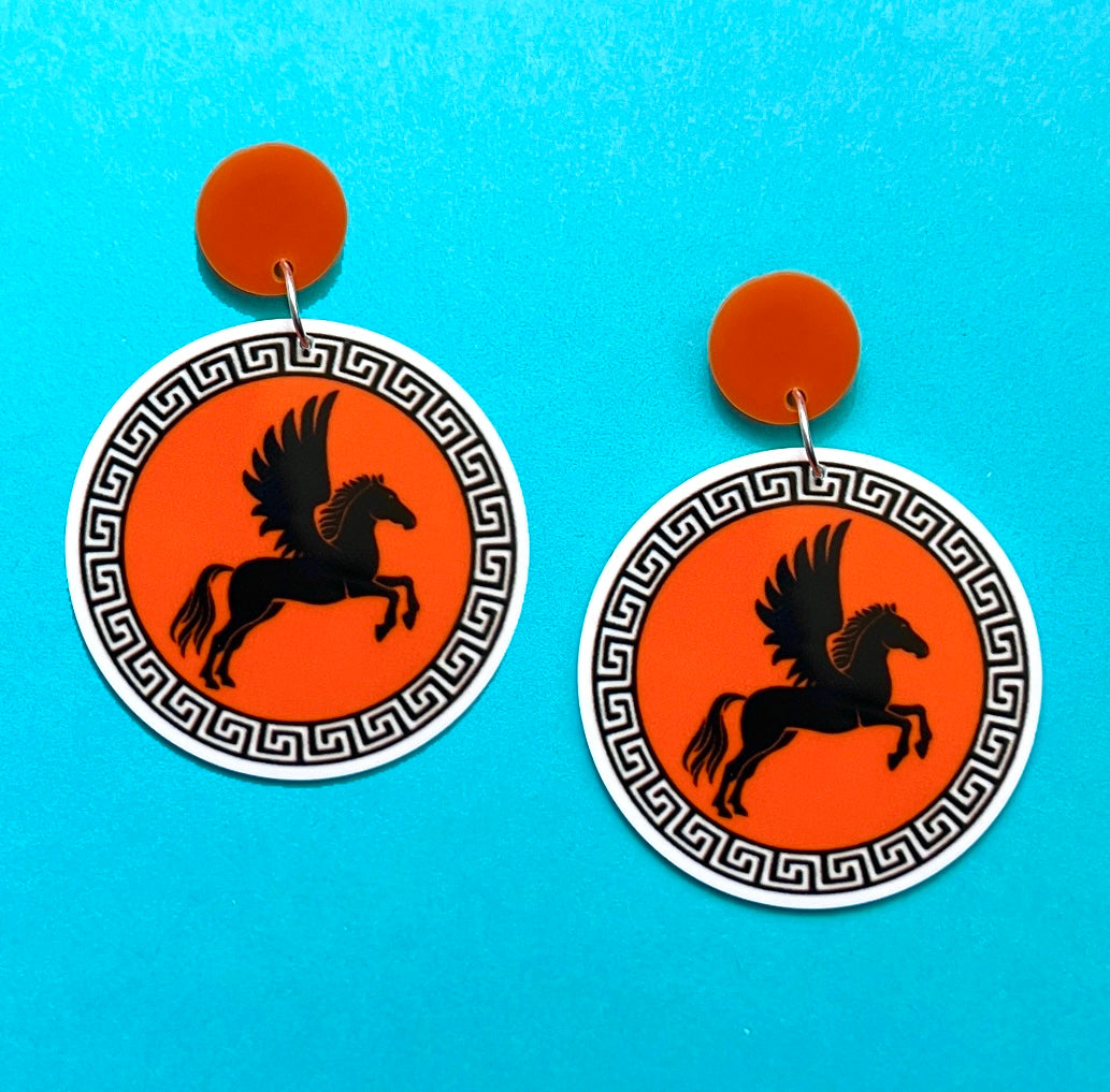 Camp Halfblood Percy Jackson Drop Earrings – FemmeDeBloom Jewelry Co.