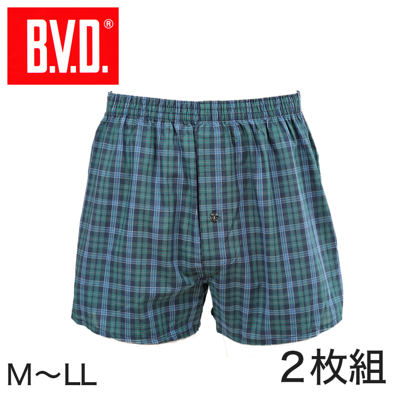 BVD トランクス メンズ 下着 B.V.D.NEW STANDARD 2枚組 M～LL (bvd M L
