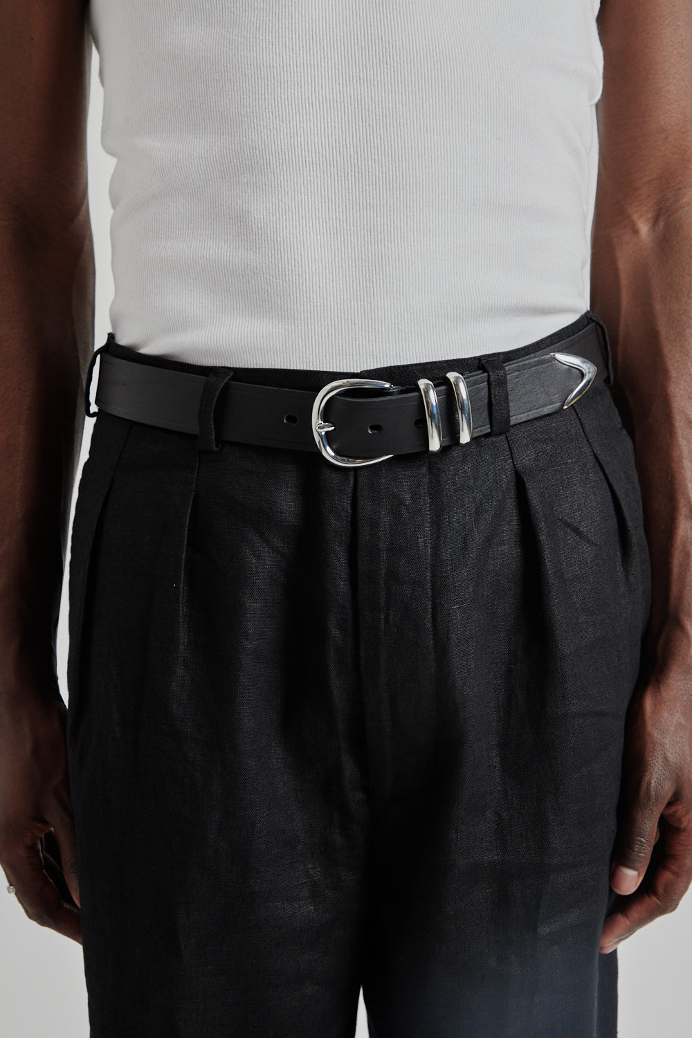 Sunflower Tip End Belt - Black | Wallace Mercantile Shop