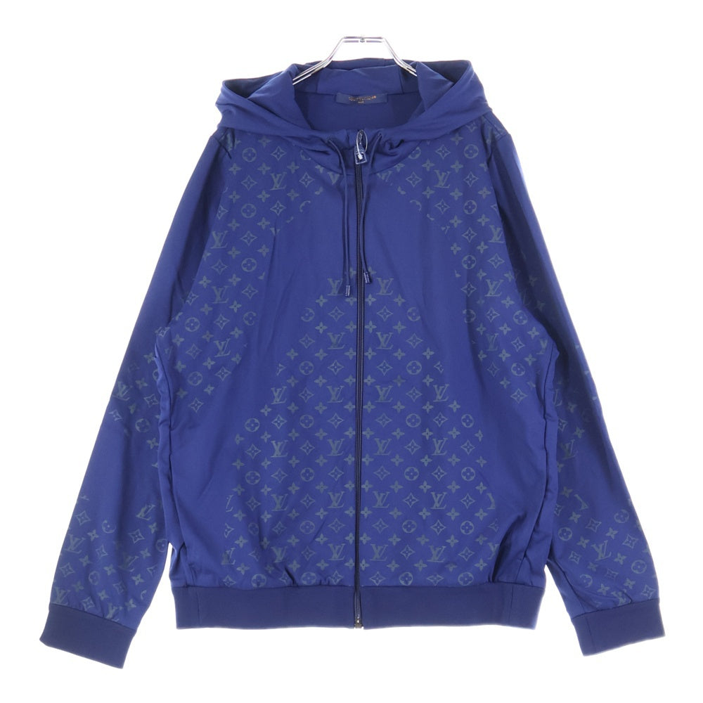 超美品 LOUIS VUITTON 雲模様 ブルーナイロンジャケット モノグラム