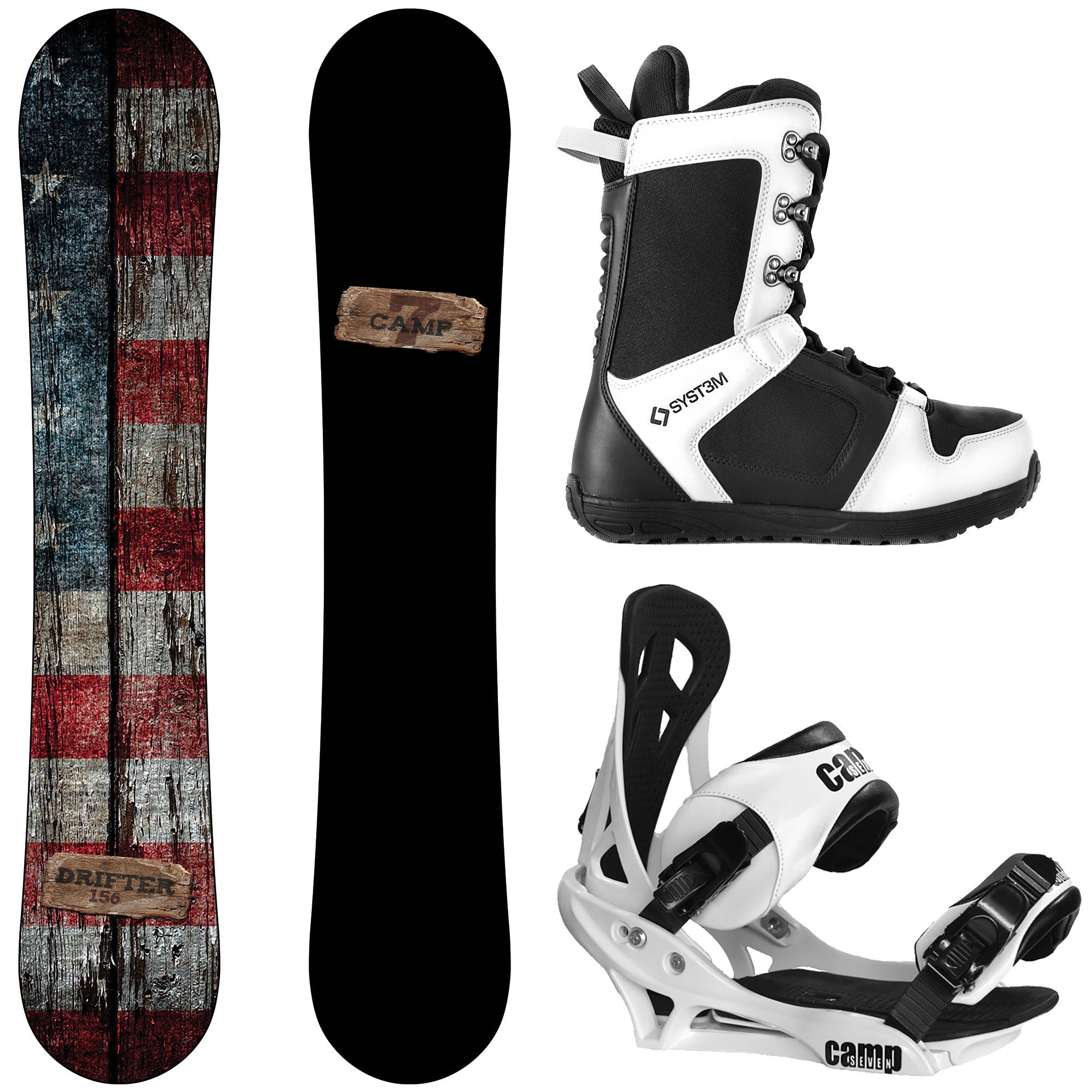 2026 Complete Snowboard Package - Camp Seven Drifter, APX Boots
