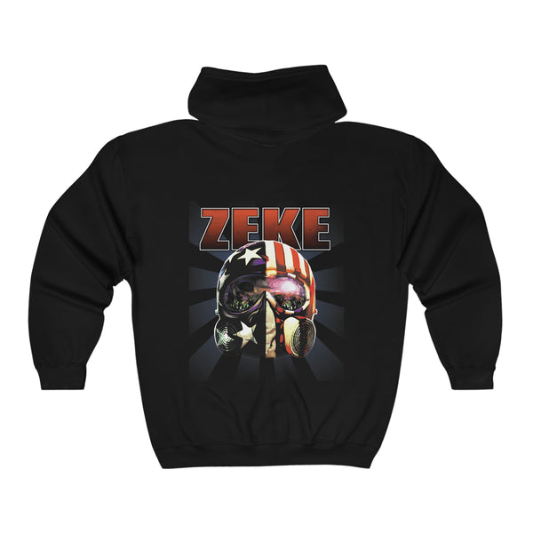 Full Zip Up Zeke Till' The Livin' End Heavy Blend™Hooded