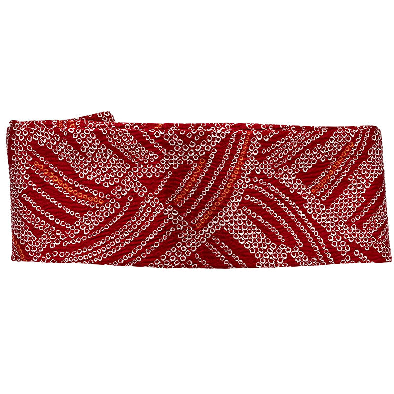 赤 波模様 絞り 帯 琉装 │ つは琉球店