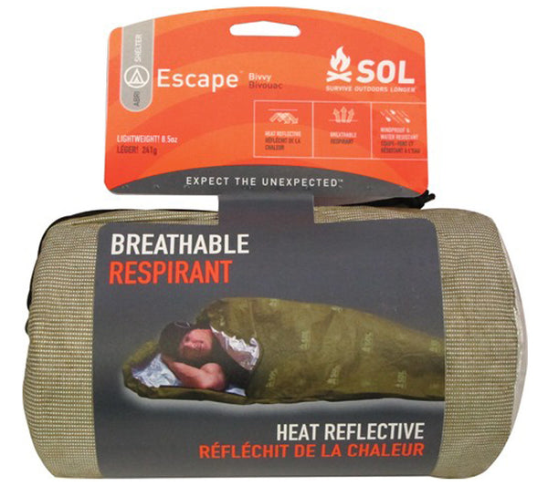 SOL Escape Bivvy, Olive Drab | Adventure Medical Kits | 5col Survival