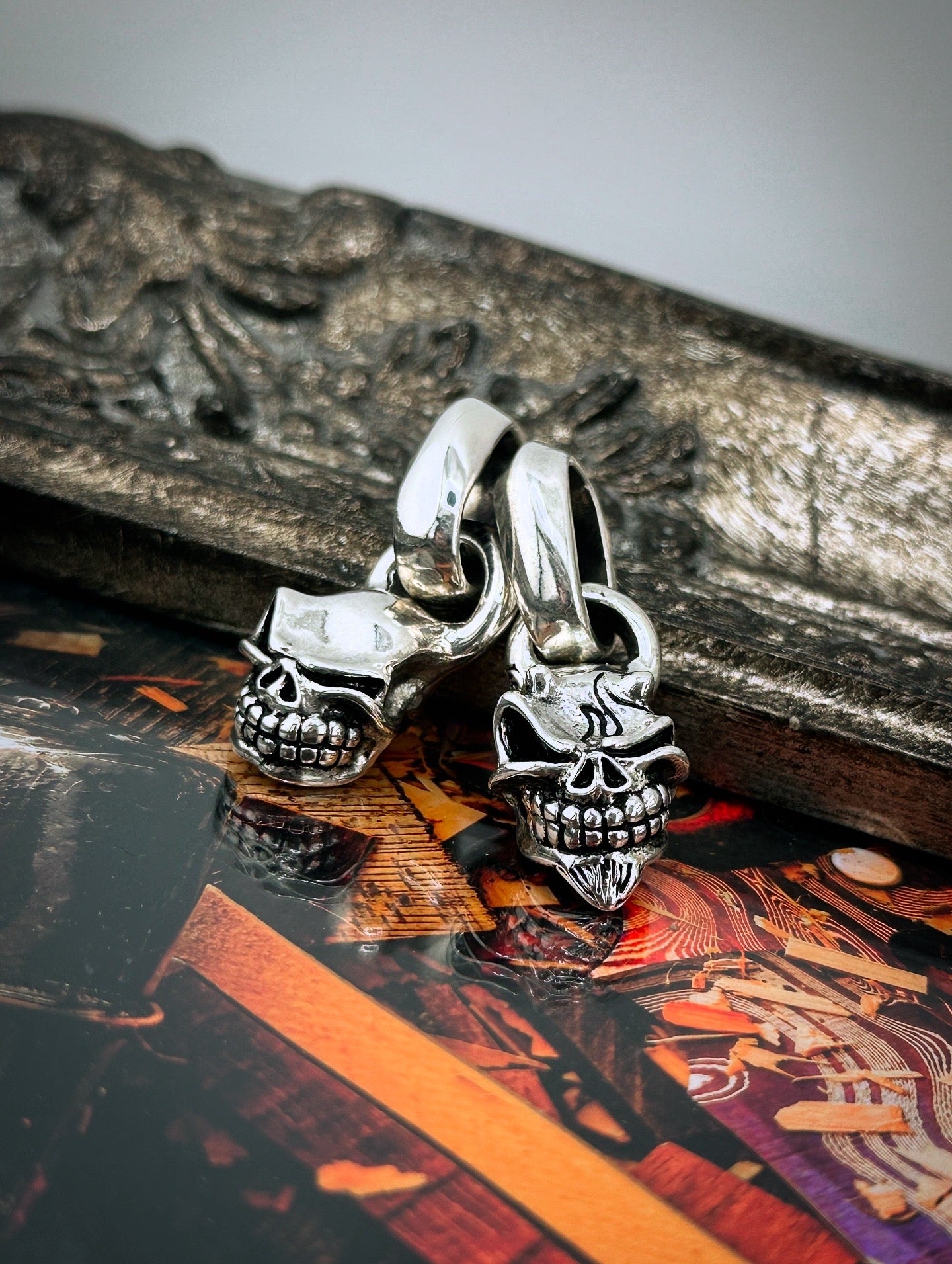 STARLINGEAR スターリンギア】STP004-Devil マイクロスカルペンダント