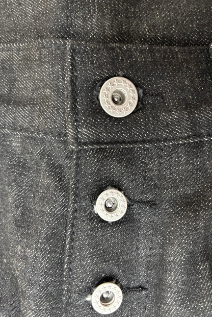 BUTTON FLY DENIM - BLACK – 9/S PROJECT