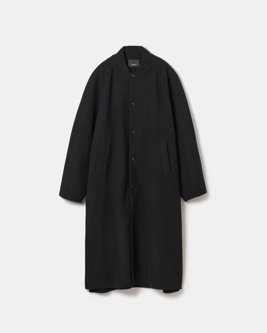 Wool melton double face rever stadium coat – 08sircus